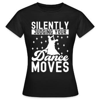 Danse de salon Danseurs de salon Danseurs de salon Danseurs de salon - T-shirt Femme - noir - Devant - AI Model Female 172 dark (172cm)