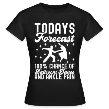 Danse de salon Danseurs de salon Danseurs de salon Danseurs de salon - T-shirt Femme - noir - Devant - AI Model Female 172 dark (172cm)