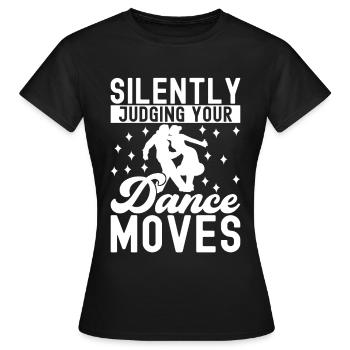 Danse de salon Danseurs de salon Danseurs de salon Danseurs de salon - T-shirt Femme - noir - Devant - AI Model Female 172 dark (172cm)