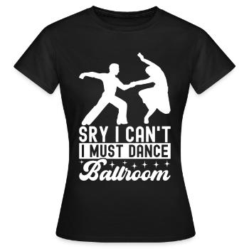 Danse de salon Danseurs de salon Danseurs de salon Danseurs de salon - T-shirt Femme - noir - Devant - AI Model Female 172 dark (172cm)