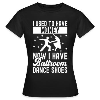 Danse de salon Danseuses de salon Danseuses de salon Danseuses de salon - T-shirt Femme - noir - Devant - AI Model Female 172 dark (172cm)