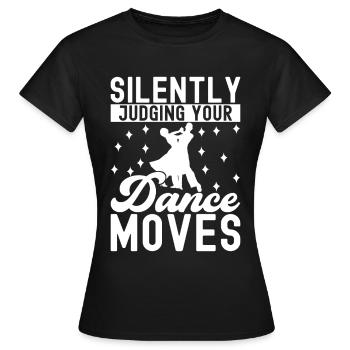 Ballsaal Tanz Ballsaaltänzer Gesellschaftstänzer - Frauen T-Shirt - Schwarz - Vorne - AI Model Female 172 dark (172cm)