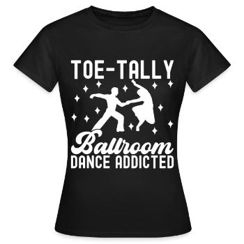 Danse de salon Danseuses de salon Danseuses de salon Danseuses de salon - T-shirt Femme - noir - Devant - AI Model Female 172 dark (172cm)