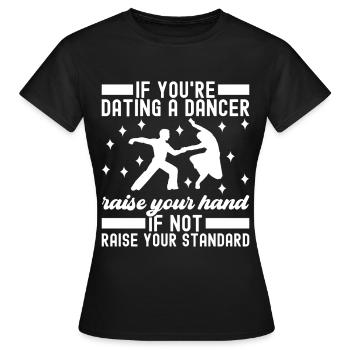 Danse de salon Danseuses de salon Danseuses de salon Danseuses de salon - T-shirt Femme - noir - Devant - AI Model Female 172 dark (172cm)