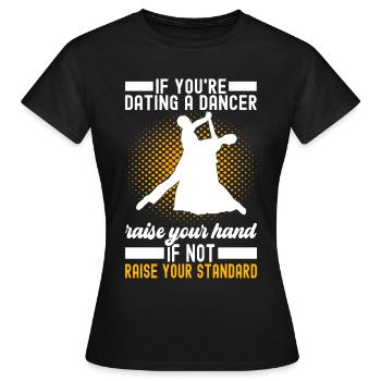 Danse de salon Danseuses de salon Danseuses de salon Danseuses de salon - T-shirt Femme - noir - Devant - AI Model Female 172 dark (172cm)