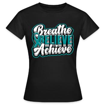 Detoxification Addicted Belive Achieve - Women's T-Shirt - black - Front - AI Model Female 172 dark (172cm)