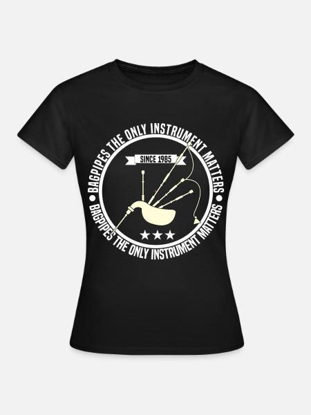 bagpipes - Frauen T-Shirt - Schwarz