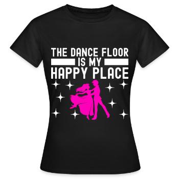 Ballsaal Tanz Ballsaaltänzer Gesellschaftstänzer - Frauen T-Shirt - Schwarz - Vorne - AI Model Female 172 dark (172cm)