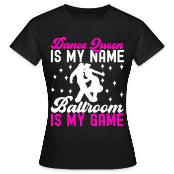 Danse de salon Danseuses de salon Danseuses de salon Danseuses de salon - T-shirt Femme - noir - Devant - AI Model Female 172 dark (172cm)