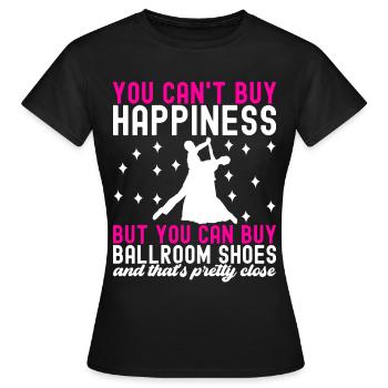 Danse de salon Danseuses de salon Danseuses de salon Danseuses de salon - T-shirt Femme - noir - Devant - AI Model Female 172 dark (172cm)