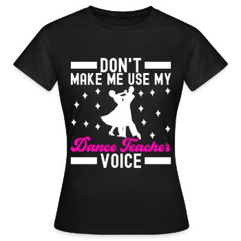 Danse de salon Danseuses de salon Danseuses de salon Danseuses de salon - T-shirt Femme - noir - Devant - AI Model Female 172 dark (172cm)