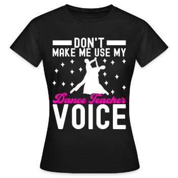 Danse de salon Danseuses de salon Danseuses de salon Danseuses de salon - T-shirt Femme - noir - Devant - AI Model Female 172 dark (172cm)