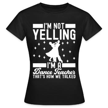 Ballsaal Tanz Ballsaaltänzer Gesellschaftstänzer - Frauen T-Shirt - Schwarz - Vorne - AI Model Female 172 dark (172cm)