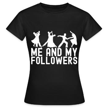 Danse de salon Danseuses de salon Danseuses de salon Danseuses de salon - T-shirt Femme - noir - Devant - AI Model Female 172 dark (172cm)