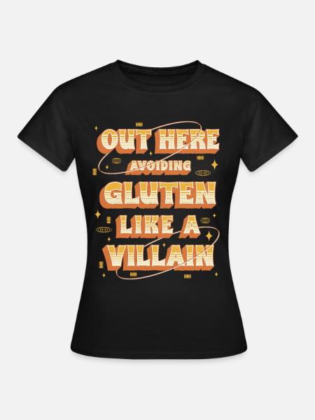 Glutenallergie Glutenunverträglichkeit - Frauen T-Shirt - Schwarz