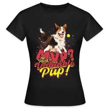 Flyball Most Valuable Pup! - Women's T-Shirt - black - Front - AI Model Female 172 dark (172cm)