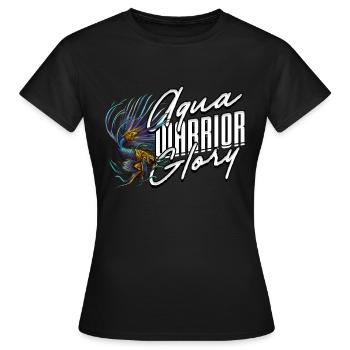 Poisson Betta Betta Aqua Warrior Gloire - T-shirt Femme - noir - Devant - AI Model Female 172 dark (172cm)