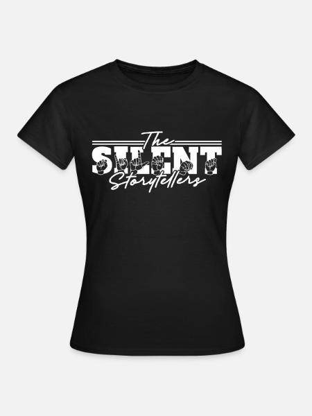 ASL Dolmetscher Gebärdensprache - Frauen T-Shirt - Schwarz