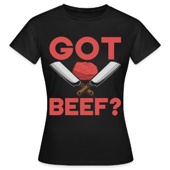 Boucherie, boucherie, boucherie, boucherie - T-shirt Femme - noir - Devant - AI Model Female 172 dark (172cm)