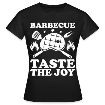 Grillades Barbecue Grillades de fête Barbecue professionnel - T-shirt Femme - noir - Devant - AI Model Female 172 dark (172cm)