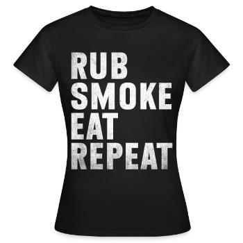 Grillades Barbecue Grillades de fête Barbecue professionnel - T-shirt Femme - noir - Devant - AI Model Female 172 dark (172cm)