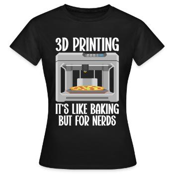 3D Printer Filament 3D Printing 3D Printing 3D Printer - Women's T-Shirt - black - Front - AI Model Female 172 dark (172cm)