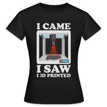3D Printer Filament 3D Printing 3D Printing 3D Printer - Women's T-Shirt - black - Front - AI Model Female 172 dark (172cm)