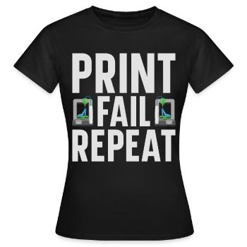 3D Printer Filament 3D Printing 3D Printing 3D Printer - Women's T-Shirt - black - Front - AI Model Female 172 dark (172cm)