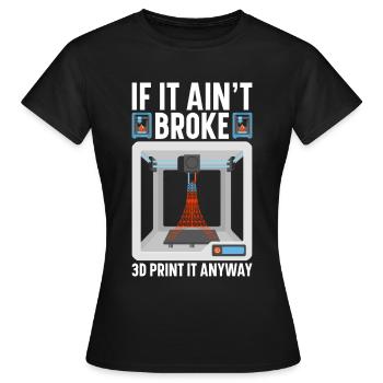 3D Printer Filament 3D Printing 3D Printing 3D Printer - Women's T-Shirt - black - Front - AI Model Female 172 dark (172cm)