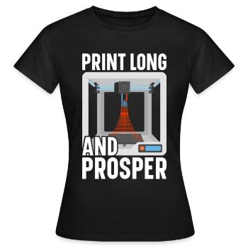 3D Printer Filament 3D Printing 3D Printing 3D Printer - Women's T-Shirt - black - Front - AI Model Female 172 dark (172cm)