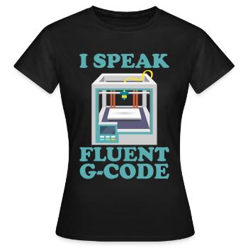 3D Printer Filament 3D Printing 3D Printing 3D Printer - Women's T-Shirt - black - Front - AI Model Female 172 dark (172cm)