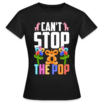 Ballon Twister Ballon Artiste Ballon Animaux - T-shirt Femme - noir - Devant - AI Model Female 172 dark (172cm)