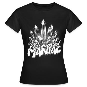 Géologie Géologue Mineral Maniac - T-shirt Femme - noir - Devant - AI Model Female 172 dark (172cm)