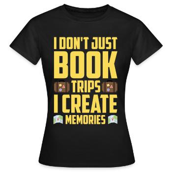 Tourism clerk Travel agency - Women's T-Shirt - black - Front - AI Model Female 172 dark (172cm)