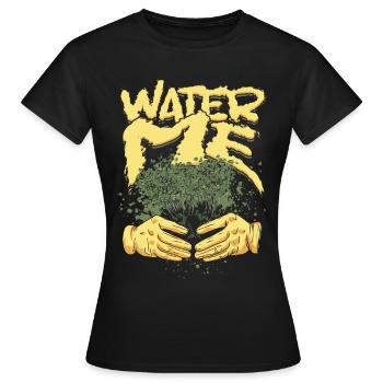 Plantes Plant Collector Plant Water Me - T-shirt Femme - noir - Devant - AI Model Female 172 dark (172cm)