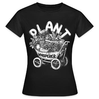 Collectionneur de plantes Plante Chuchoteur de plantes - T-shirt Femme - noir - Devant - AI Model Female 172 dark (172cm)