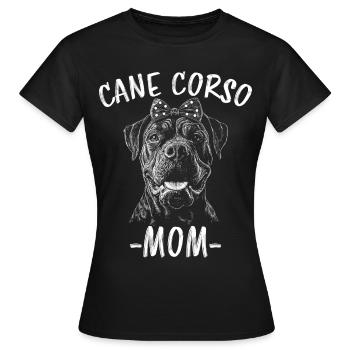 Cane Corso Italiano Mom Mom Cane Corso Gift - Women's T-Shirt - black - Front - AI Model Female 172 dark (172cm)