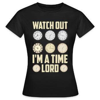 Horloger Horloger Horologues - T-shirt Femme - noir - Devant - AI Model Female 172 dark (172cm)
