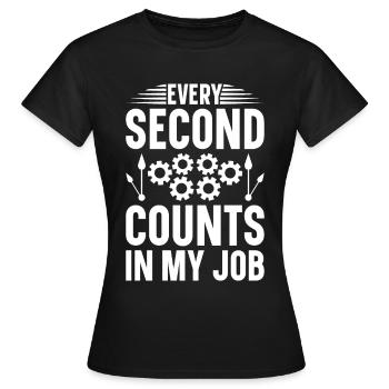 Horloger Horloger Horologues - T-shirt Femme - noir - Devant - AI Model Female 172 dark (172cm)
