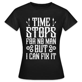 Horloger Horloger Horologues - T-shirt Femme - noir - Devant - AI Model Female 172 dark (172cm)