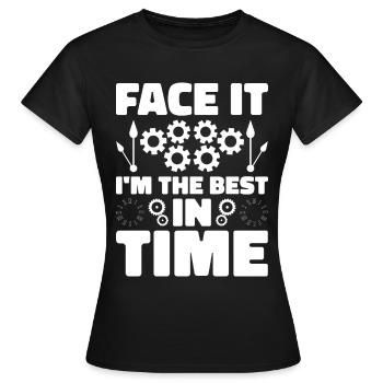 Horloger Horloger Horologues - T-shirt Femme - noir - Devant - AI Model Female 172 dark (172cm)