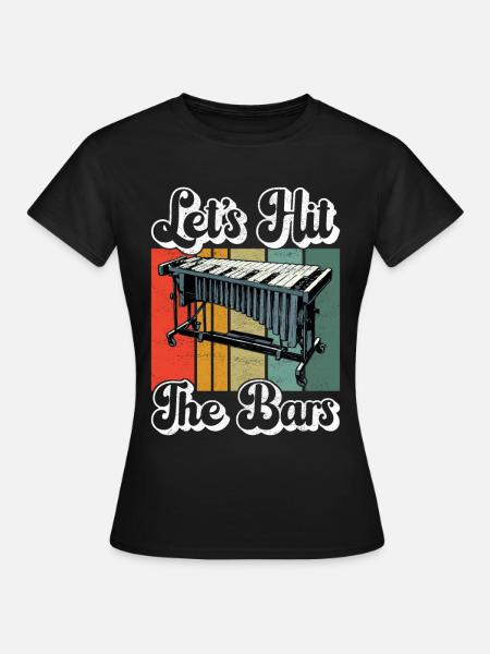 Vibraphon Vibraphonist - Frauen T-Shirt - Schwarz