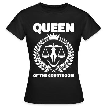 Avocat Avocat Tribunal Procureur de la République - T-shirt Femme - noir - Devant - AI Model Female 172 dark (172cm)
