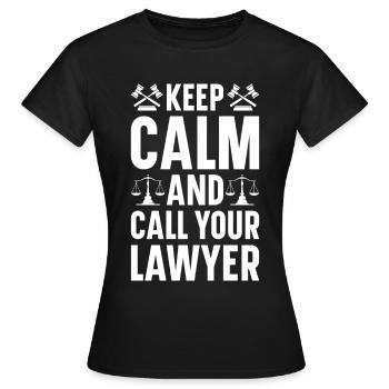 Avocat Avocat Tribunal Procureur de la République - T-shirt Femme - noir - Devant - AI Model Female 172 dark (172cm)