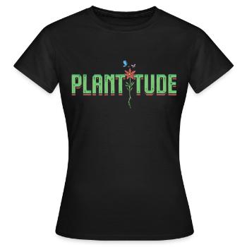 Plantes Collectionneur de plantes Plante Plantitude - T-shirt Femme - noir - Devant - AI Model Female 172 dark (172cm)