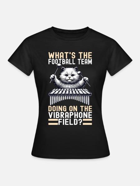 Vibraphon Vibraphonist - Frauen T-Shirt - Schwarz
