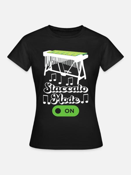 Vibraphon Vibraphonist - Frauen T-Shirt - Schwarz