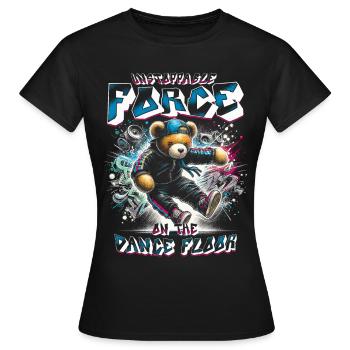 Breakdance B-boy Stunt Street Dancer - Frauen T-Shirt - Schwarz - Vorne - AI Model Female 172 dark (172cm)