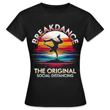 Breakdance B-boy Stunt Street Dancer - Frauen T-Shirt - Schwarz - Vorne - AI Model Female 172 dark (172cm)