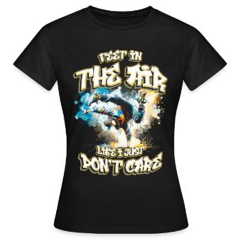 Breakdance B-boy Stunt Street Dancer - Frauen T-Shirt - Schwarz - Vorne - AI Model Female 172 dark (172cm)
